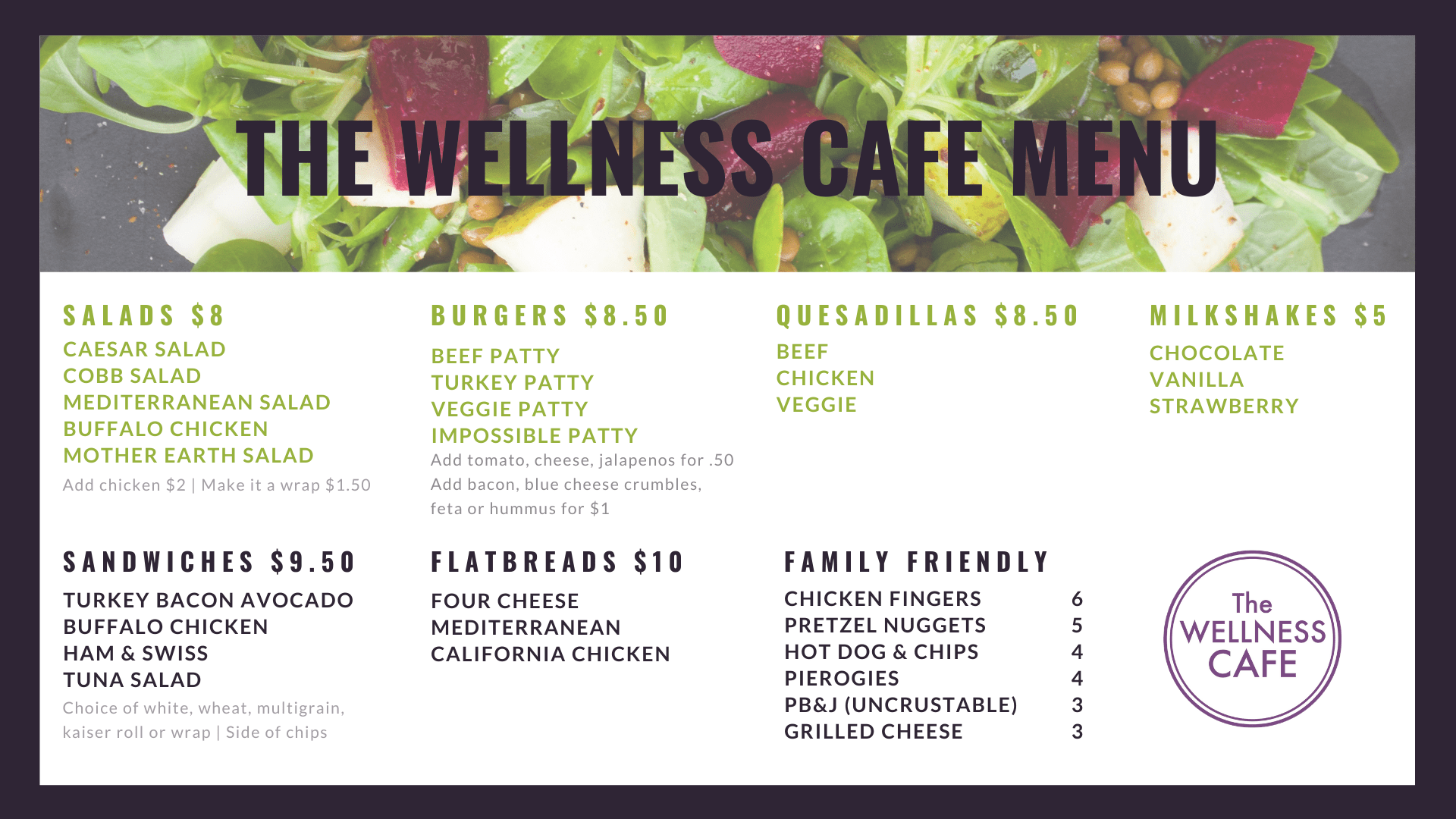 MVIX Menu